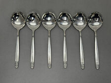 WMF Sevilla Cromargan 6 Tassenlöffel Müslilöffel Bouillonlöffel 16,6cm