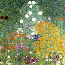Bauerngarten Landschaftsbild Blumenwiese Natur Gustav Klimt A3 039