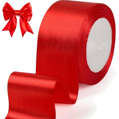 Geschenkband rot 50mm 22m - rot,