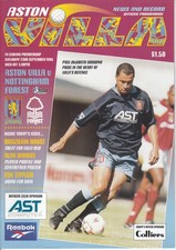 Matchday Programme Aston Villa Nottingham Forest 1995/96