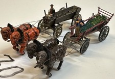 H0 1:87 Figuren DMV Bauernwagen Leiterwagen Ladegut Pferdewagen Wagen Kastenwage