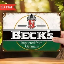 Blechschild Bier Becks