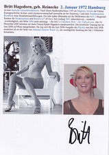 Autogramm - Britt Hagedorn