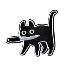 Patch Aufnäher Katze mit
