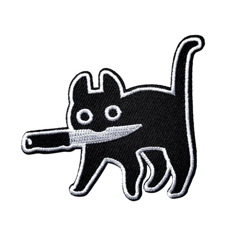Patch aufnäher neu katze mit - aufnäher,