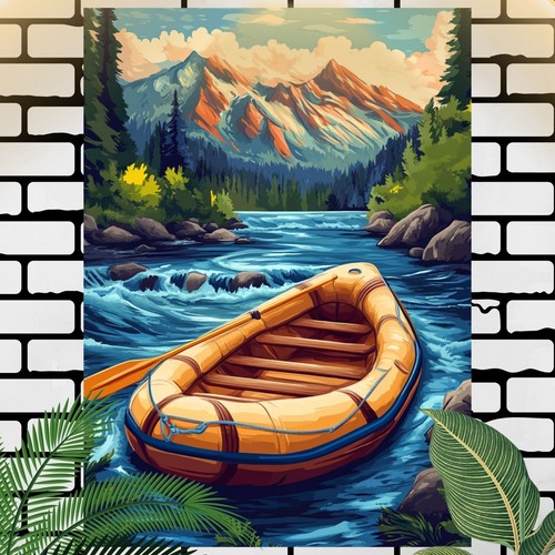 Rafting boot poster - boot,