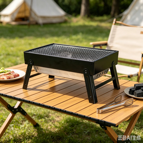 Mobiler holzkohlegrill - mobiler,
