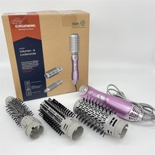 GRUNDIG HS 6220 Volumen- und Lockenstyler, 1100W, 3 Thermobürsten, Keramikbeschi