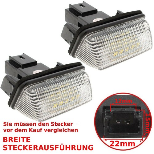 Kennzeichenleuchte hinten - 2x,
