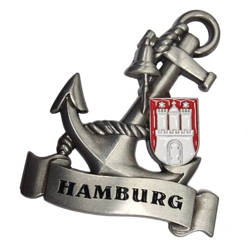 Kühlschrankmagnet hamburg - kühlschrankmagnet, 3d