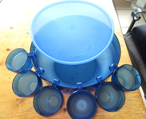 Tupperware bowle set blau - tupperware,