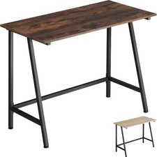 Schreibtisch Bürotisch PC Tisch klein Industrial Design Holz Metall 100 x 50 cm