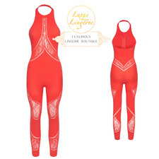 Sporty Logo Net Jumpsuit By