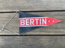 Altes Fahrrad Oldtimer Velo Wimpel BERTIN Andre Rennrad France sehr selten