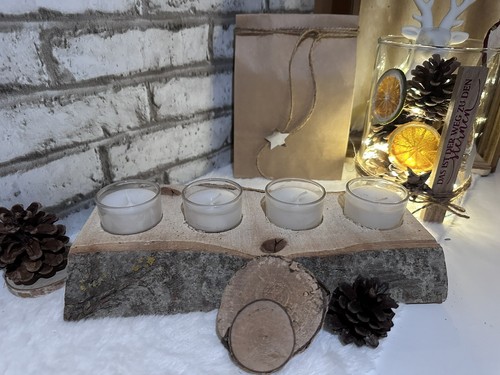 Adventskranz aus holz - aus,