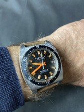 Kienzle Superia Automatik 36mm Vintage Diver 25 Jewels Lünette schwarz