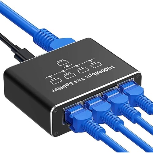 Lan splitter auf gigabit - lan, 4