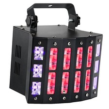 FX Mini Derby 1 Showeffekt 9x3W RGB LEDs 6x UV/Weiß 2in1 LEDs DMX Sound-to-Light