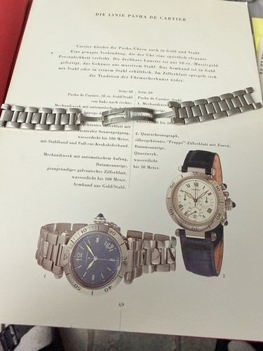 Cartier pasha 90er - cartier, stahl