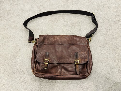 Fossil leather messenger - fossil,