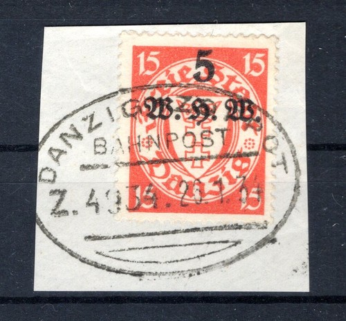 Danzig 239 mit - bahpost, zug