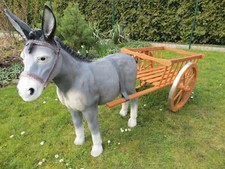 Esel + Wagen Holzkarre Set