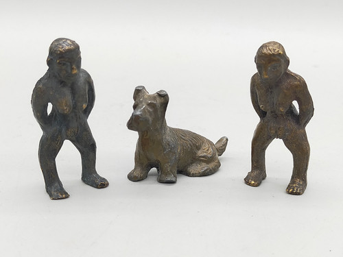 Antikes bronze figuren set - bronze,