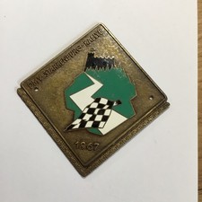 Alte Plakette 1967 Grill Badge Oldtimer  DMV - Starkenburg - Rallye 1967