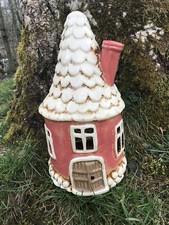 Windlicht Haus aus Steingut