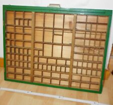 setz kasten schub lade druckerei holz 123 fächer  alt top vintage industrie deko