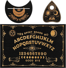 Ouija Board Set Holz Schwarz