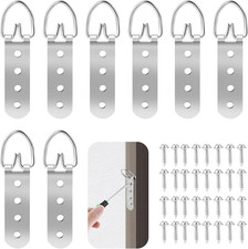 8 Stück Bildaufhänger Schwere Bilder Aufhängen Schrauben D-Ring Kunstwerken