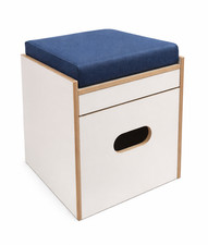 Toilettenhocker weiß -