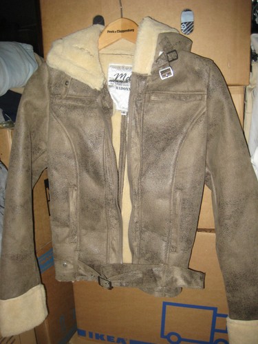 Kunstleder jacke antiklook - kunstleder,