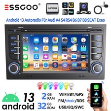 Für Audi A4 S4 RS4 B6 B7 SEAT EXEO 7" Carplay Android 13 Autoradio GPS Navi RDS