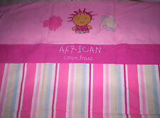 Zuckersüßer "Vertbaudet"-Bettbezug"African"-Motive, rosa-bunt, neuw. 114  x 95