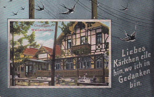 Chemnitz waldschänke - ak,