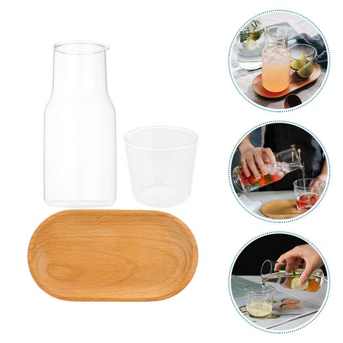 Set wasserkaraffe und glas - wasserkaraffe,