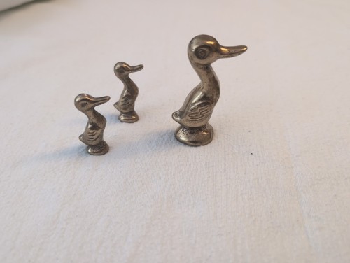Vintage messing enten - messing,