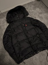 Ralph Lauren Pufferjacke Schwarz, Größe S