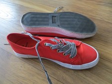 Damen Stoffschuhe rot Gr.41