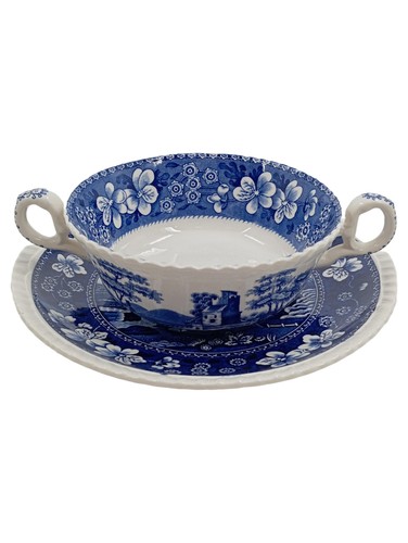 Spode blue italian suppentasse - italian,