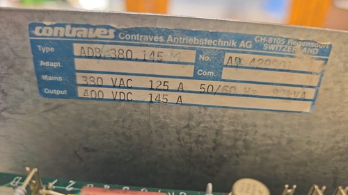 Contraves adb 380 145 - contraves, 380.145
