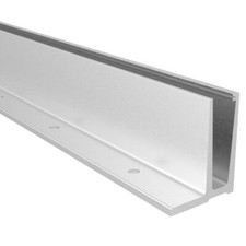Ganzglasgeländer Aluminium L F Bodenprofil 3,0kN Glas Geländer Glasgeländer