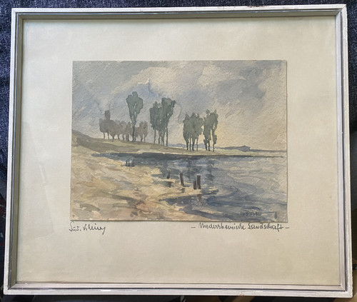 Aquarell niederrheinische - , °niederrheinische