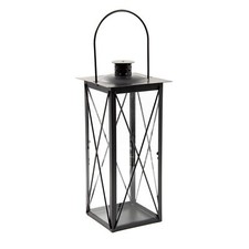 Gartenleuchte zum Stellen oder Hängen Windlicht Glas Laterne – Terrassendeko