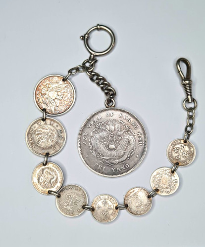 Antik silber uhrenkette - 50, fen