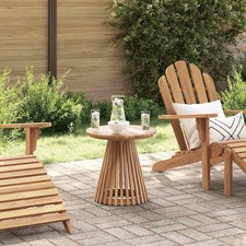 Garten Beistelltisch Braun 50 x 50 x 49.5 cm Teak-Massivholz