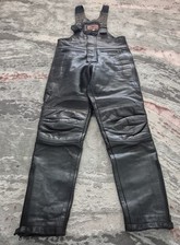 Skintan Overall schwarz Leder