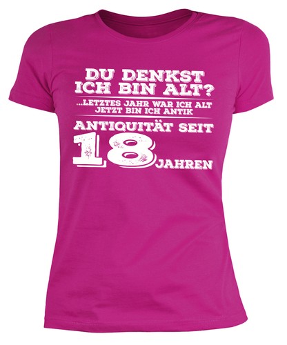 Damenshirt geburtstag - damenshirt, 18